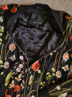 Dámská květinová bunda bomber zn. Amisu, vel. XS - 9