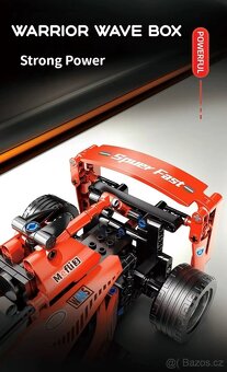 Stavebnice F1 červená, kompatibilní s LEGO - 9