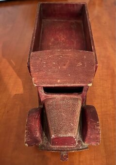 Starý velký dřevěný německý Mercedes (Německo, 40 cm) - 9