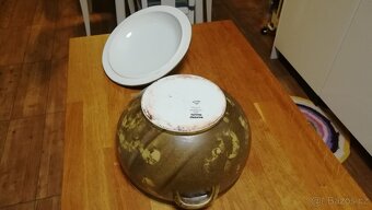 PILLIVUYT FRANCE - VELKÝ PORCELÁNOVÝ HRNEC FLAMMES - 9
