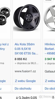 Alu kola 3SDM 18” pneu 225/40r18 - 9