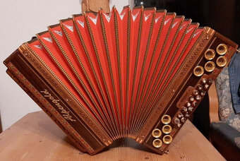Štýrská harmonika G-C-F-B, Alpengold, model Bozen, Hans LAPP - 9
