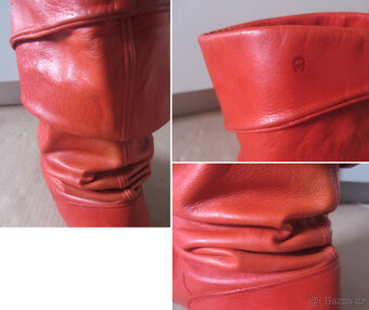 Vintage 80s dámské značkové shrnovací kozačky - 9