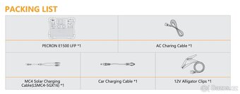 Nabíjecí stanice Pecron E1500LFP - 1536Wh, 2200W - 9