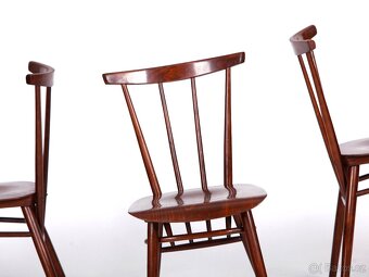 Elegantní designové židle TATRA v TOP kondici, 3 kusy. - 9