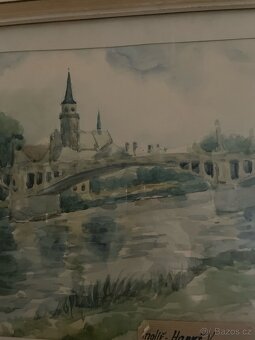 Nymburk-pohled na kostel od řeky,siig.V.HANUŠ - 9