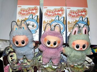 Obal pouzdro + Monsters Macaron přívěsek LABUBU / Lafufu - 9