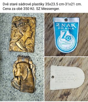 Staré obrazy a obrázky a plastiky.Ceny a rozměry viz fota. - 9