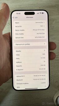 iPhone 15 pro Max 256gb titanium Silver - 9