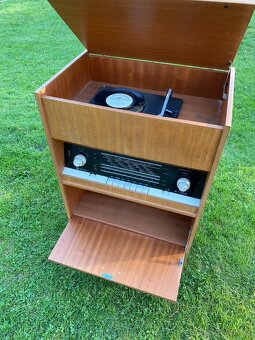 rádio staré rádio gramofon gramorádio velké staré audio - 9