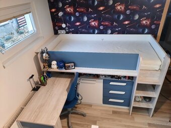 Chytrý dětský/studentský pokoj pro 2 sourozence - 9