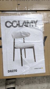 Elegantní jídelní židle COLAMY 4ks z masivu vintage styl - 9