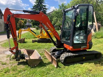 Prodám minibagr Kubota U27 s nulovým přesahem zádě - 9
