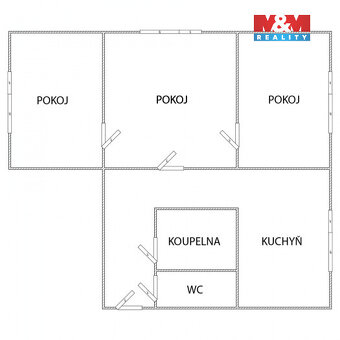 Prodej bytu 3+1, 55 m², Orlová, ul. Kpt. Jaroše - 9