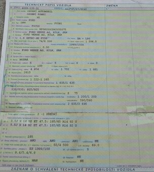 Prodám Ford Focus 1.6 - 9