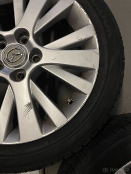 4x alu kola R17 originál Mazda + celoroční pneu - 9