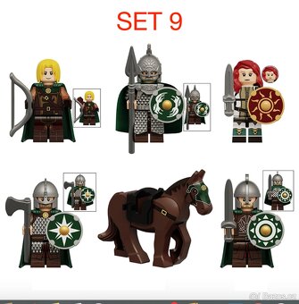 Figúrky pán prsteňov 1 (8ks) typ lego, nové - 9