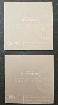 IN MEMORIAM Pápež František 1oz Ag a 0,5g Au mince - 9