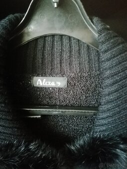 Atyp znač.svetr, 30%vlna, pravá kožeš.,výšivka, Alexa's, un - 9