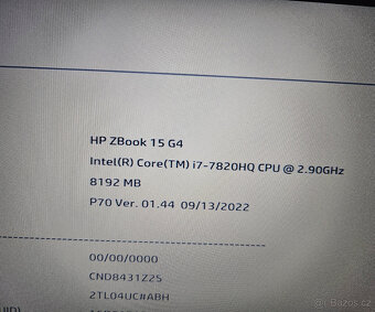 HP Zbook 15 G4 i7-7820HQ - 9