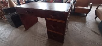 Psací stůl do prostoru kožený top model - 9