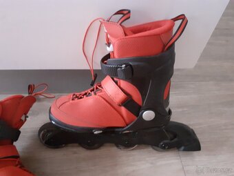 Prodám juniorské vel. nastav. in-line K2 35 - 40, 22-25,5cm - 9