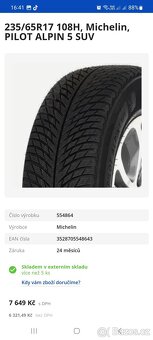Alu kola vw Touareg 7,5Jx17H2 et 50, 5×130 - 9