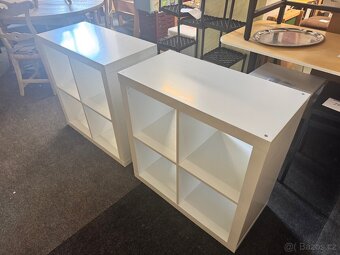 2x bílé regály IKEA KALLAX - 9