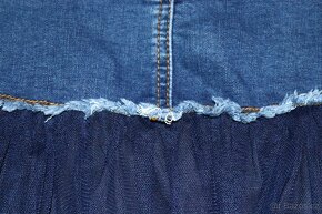 Parádní džínovo-tylová sukně MEK vel. 122/128 - 9