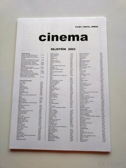 Kompletní ročníky časopisu Cinema - nevázané - 9