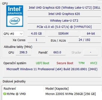 DELL Latitude 5500; i5-8265U / 8GB RAM, 256 SSD,15,6",W11pr - 9