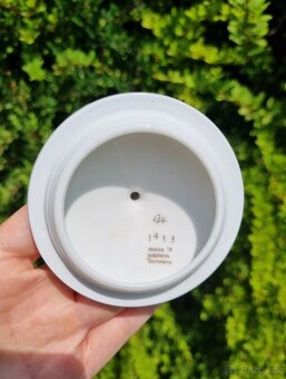 Starožitna porcelánová dóza Alka Kunst Německo - 9