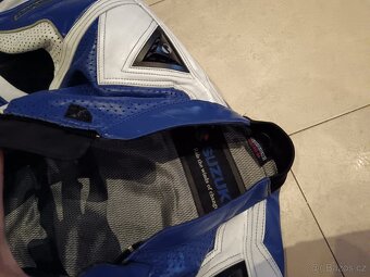 Suzuki-Pánská Dámská kožená moto kombinéza, jednodílná - 9