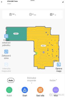 ETA Twins 6240 90000 černý robotický vysavač - 9