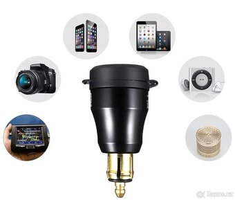DIN USB adaptér do zásuvky motocyklu - 9
