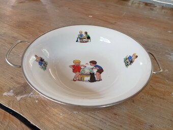 ART DECO DĚTSKÝ PORCELÁNOVÝ TERMOTALÍŘ - 9