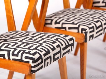 Designové jídelní židle JITONA po renovaci. - 9