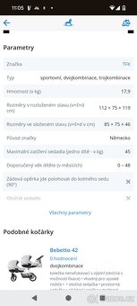 Kočár pro dvojčata TFK - 9