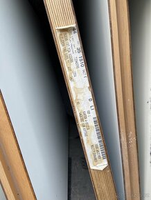 Dveře z masivu se zámkem a nerezovým kováním 735 x 2090 mm - 9
