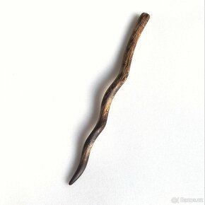 Kouzelnická - Runová Hůlka - z dubového dřeva - 9