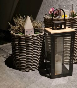 Dekorace - dřevěné domečky - 9