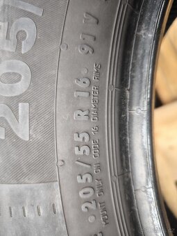 PRODÁM 4 KS POUŽITÉ PNEU CONTINENTAL 205/55/16/91V - 9