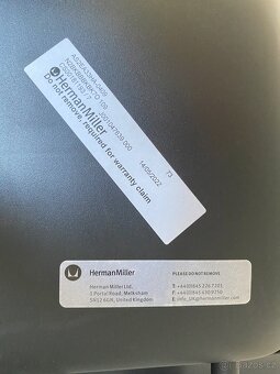 Kancelářská židle Herman Miller Sayl Ocean Blue ZÁNOVNÍ - 9