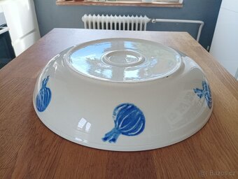 VELKÁ FAJÁNS MÍSA S CIBULOVÝM VZOREM FRANCIE - 9