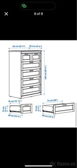 Komoda Ikea 6 šuplíková SONGESAND - 9
