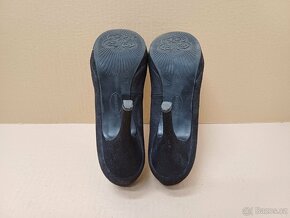 Černé semišové lodičky vel.38 - 9