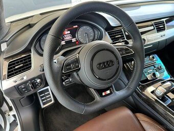 AUDI VOLANT kozeny zkoseny - perforovana kuze - S/RS logo - 9