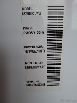 lednice kombinovaná Samsung RB29HSR2DWW, prodám, - 9