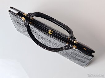 Vintage kožená kabelka - 9