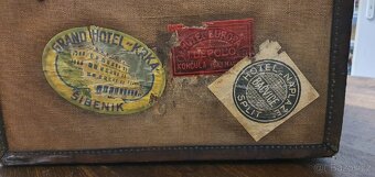 Starožitný cestovní kufr Johann Scholz - 9